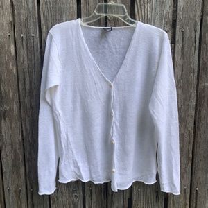 Eileen Fisher Linen Cardigan